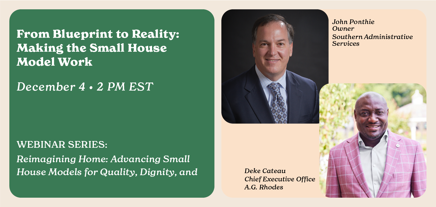 From Blueprint to Reality: Making the Small House Model Work Webinar