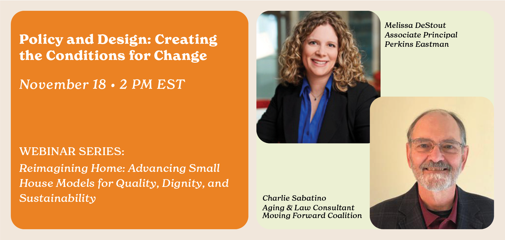 Policy and Design: Creating the Conditions for Change Webinar